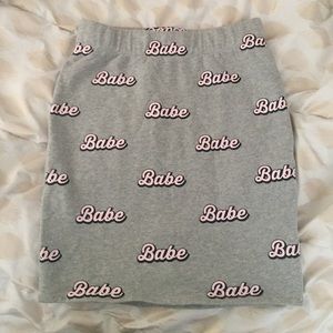 Graphic Babe skirt